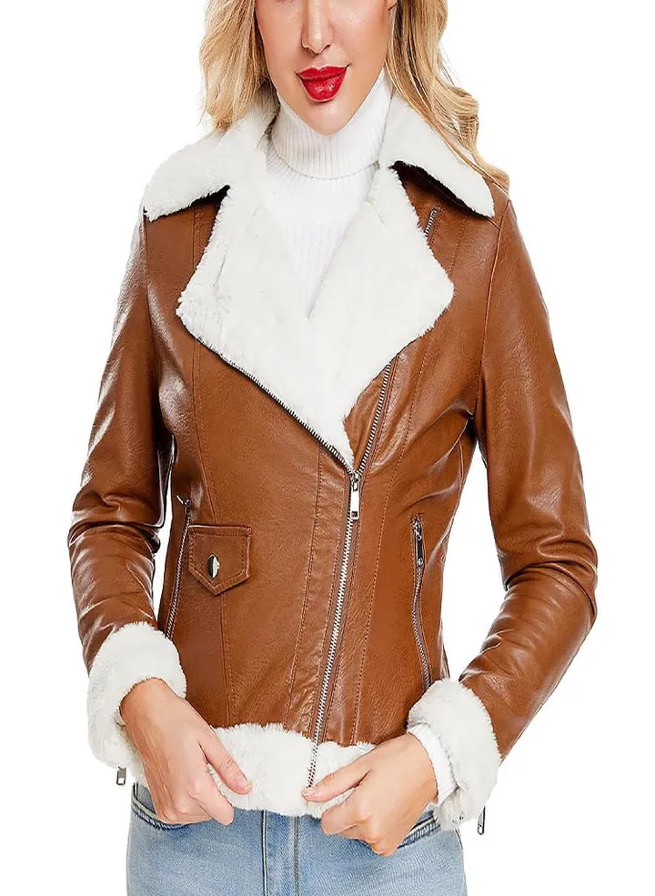 Women Casual Sweatshirt on Slim Zipper Long Sleeve Bomber Jacket Warm Coat