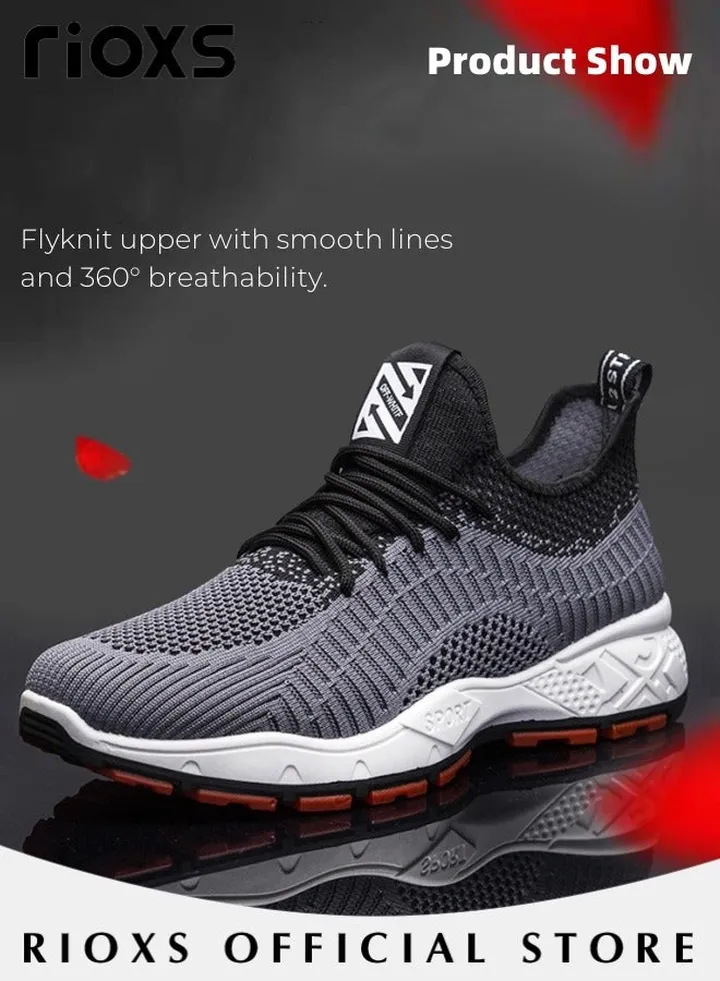 Men's Athletic Casual Hiking Shoes Lightweight Outdoor Running Shoes Mesh Breathable Fashion Sneakers