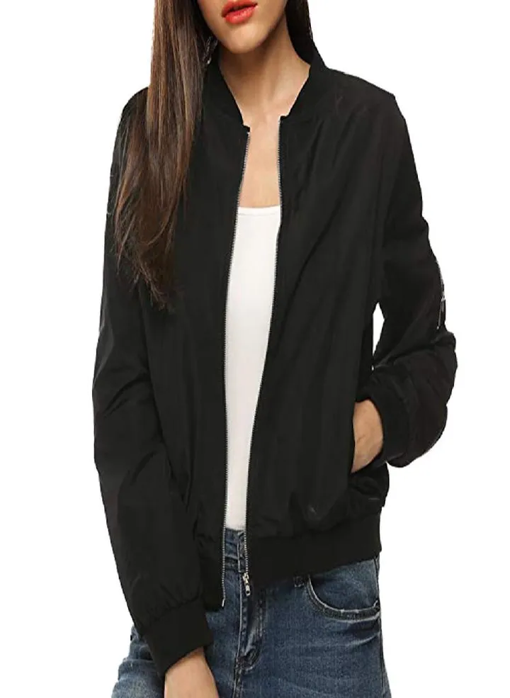 Fashion Womens Classic Quilted Jacket Short Bomber Jacket Coat