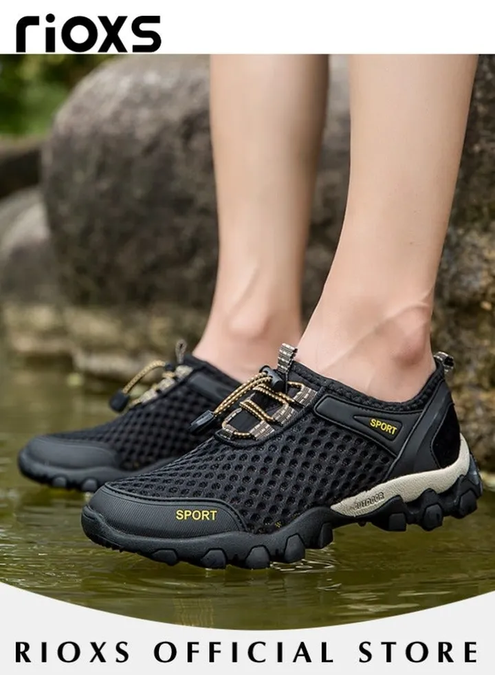 Men's Athletic Casual Hiking Shoes Lightweight Outdoor Running Shoes Mesh Breathable Fashion Sneakers