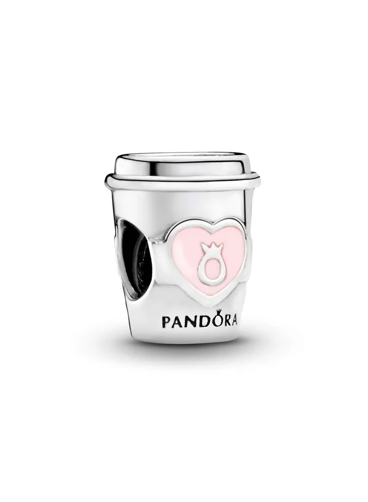 Pandora Jewelry Take a Break Fun Original Coffee Cup Charm in Sterling Silver