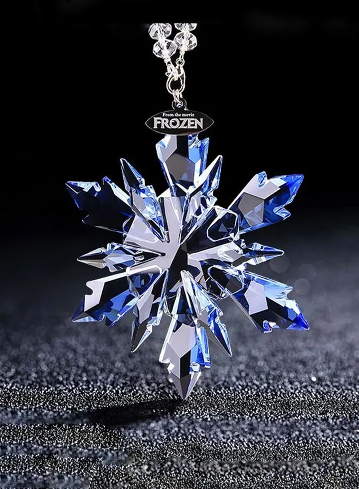 Car Blue Crystal Pendant Rearview Mirror Pendant Car And Home Decoration Pendant