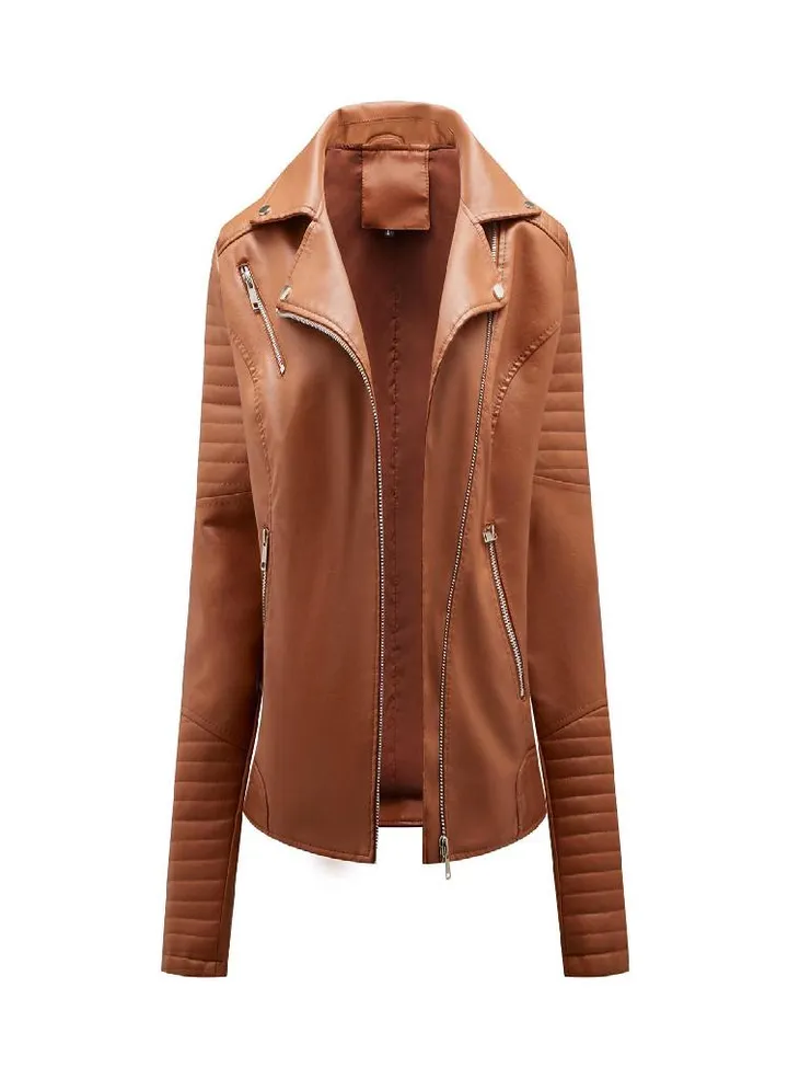 Women Casual Sweatshirt on Slim Zipper Long Sleeve Bomber Jacket Warm Coat
