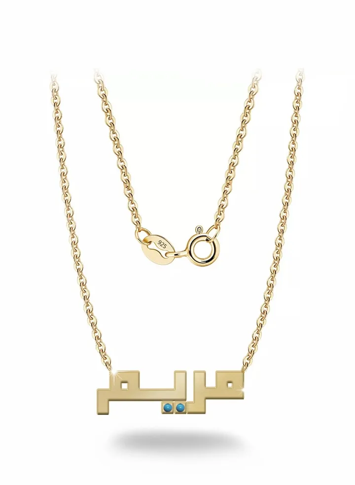 Womens necklace, chain with pendant made of 925 silver, name Maryam