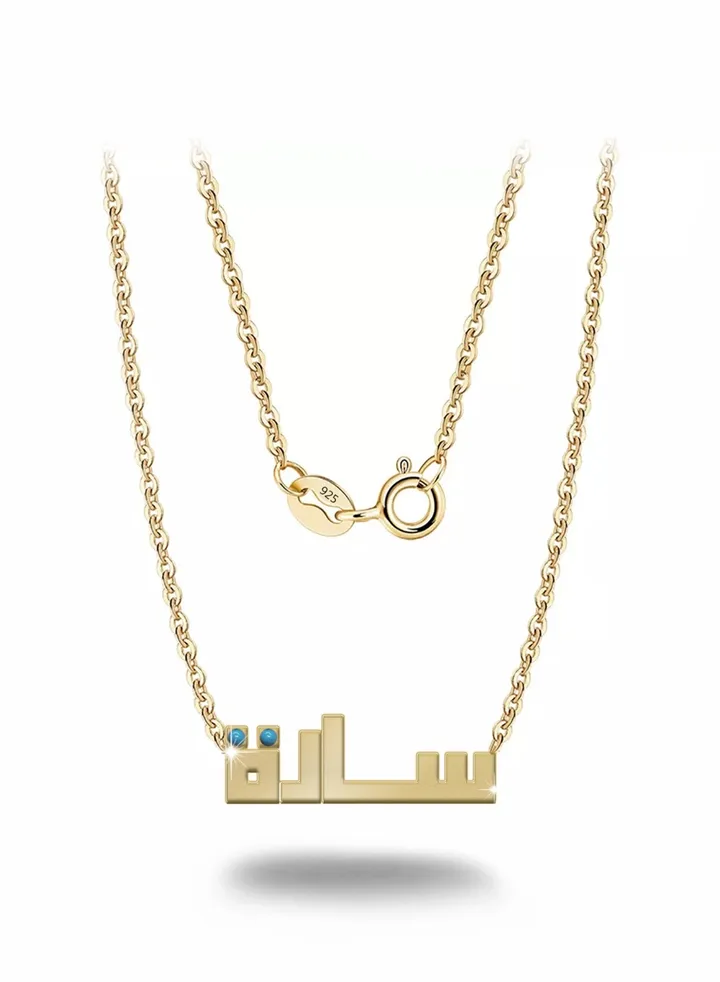 Womens necklace, chain with pendant made of 925 silver, name Sara