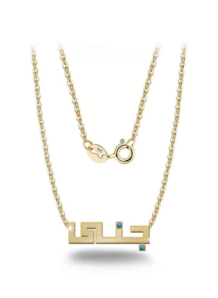 Womens necklace, chain with pendant made of 925 silver, name Jana