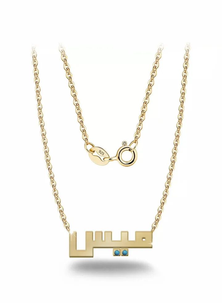 Womens necklace, chain with pendant made of 925 silver, name Mays