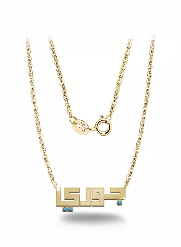 Womens necklace, chain with pendant made of 925 silver, name Jury
