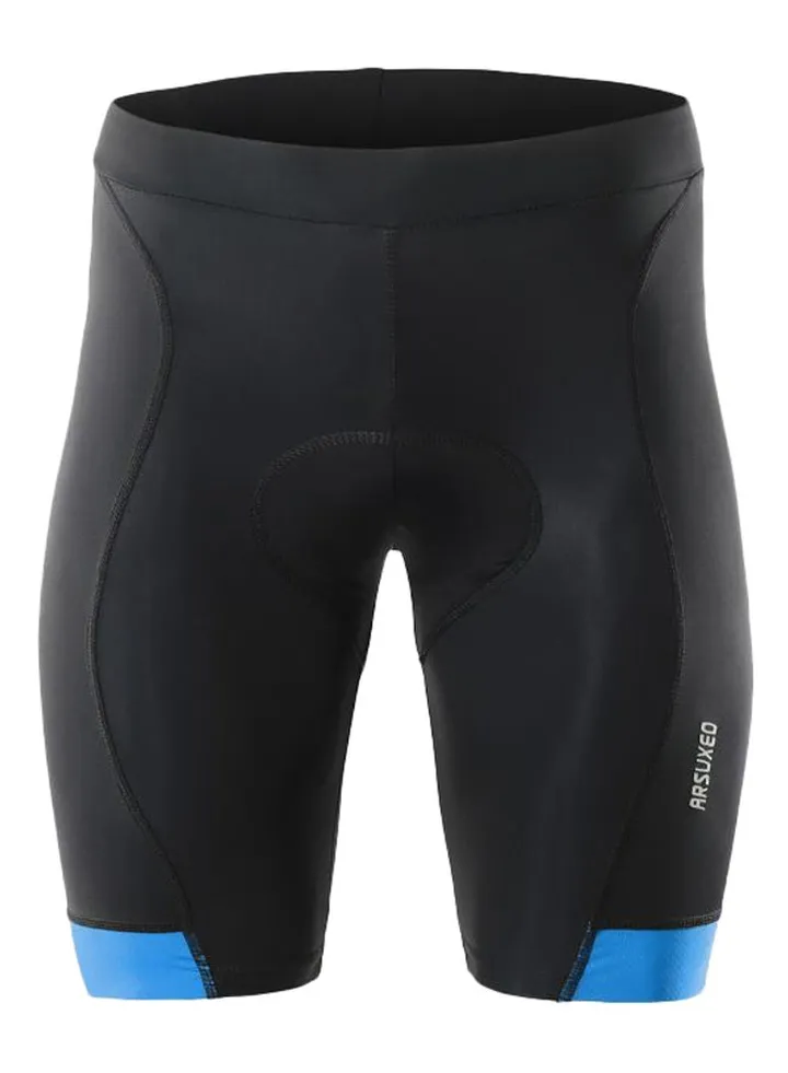 Breathable 3D Gel Padded Compression Shorts Blue/Black