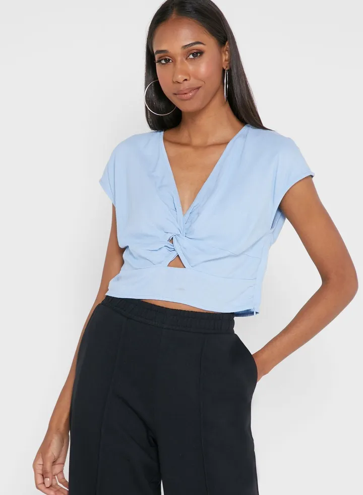 Cap Sleeve Crop Top