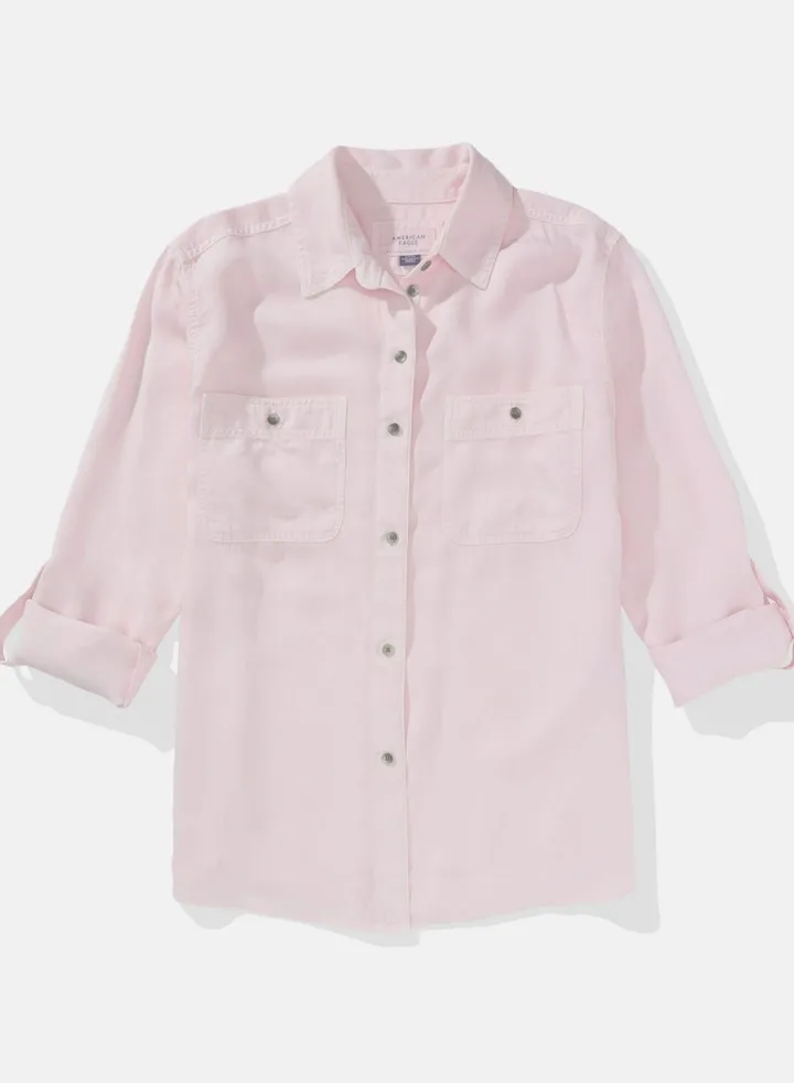 AE Long-Sleeve Button-Up Shirt