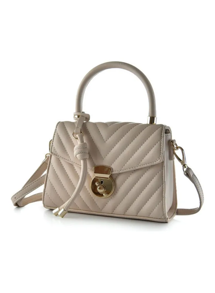Casual Stylish Satchel Beige