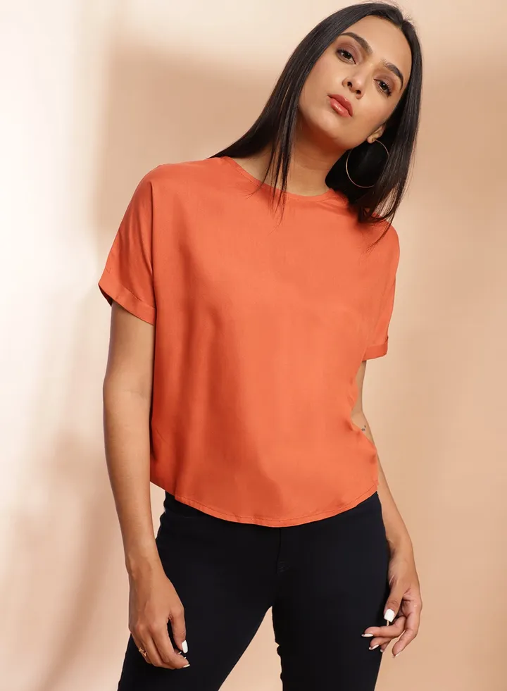 Casual Top Dull Orange
