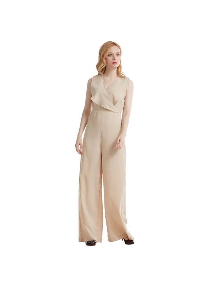 Vest Playsuit Beige