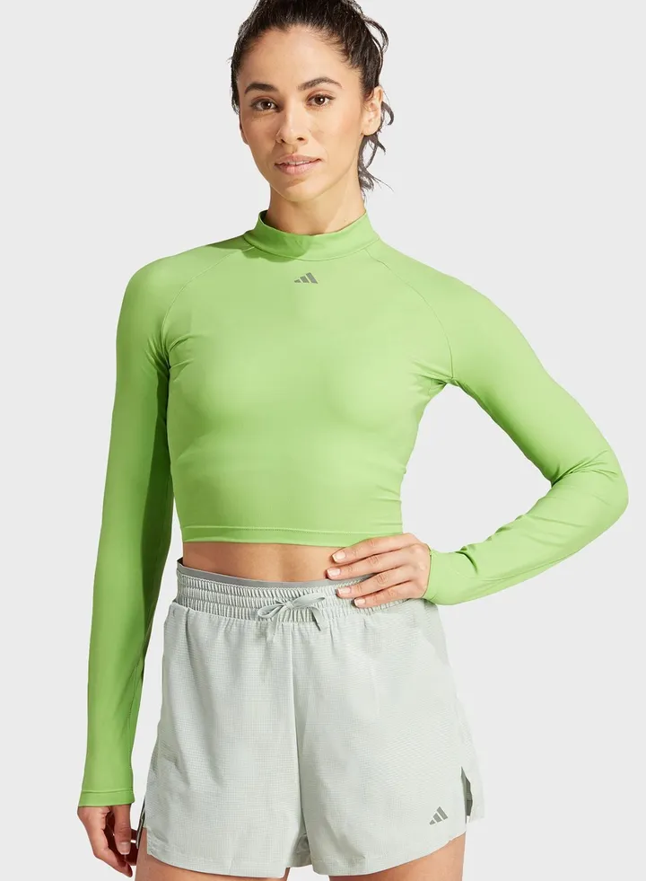 Hiit Heat.Rdy Long-Sleeve Top Crop Top