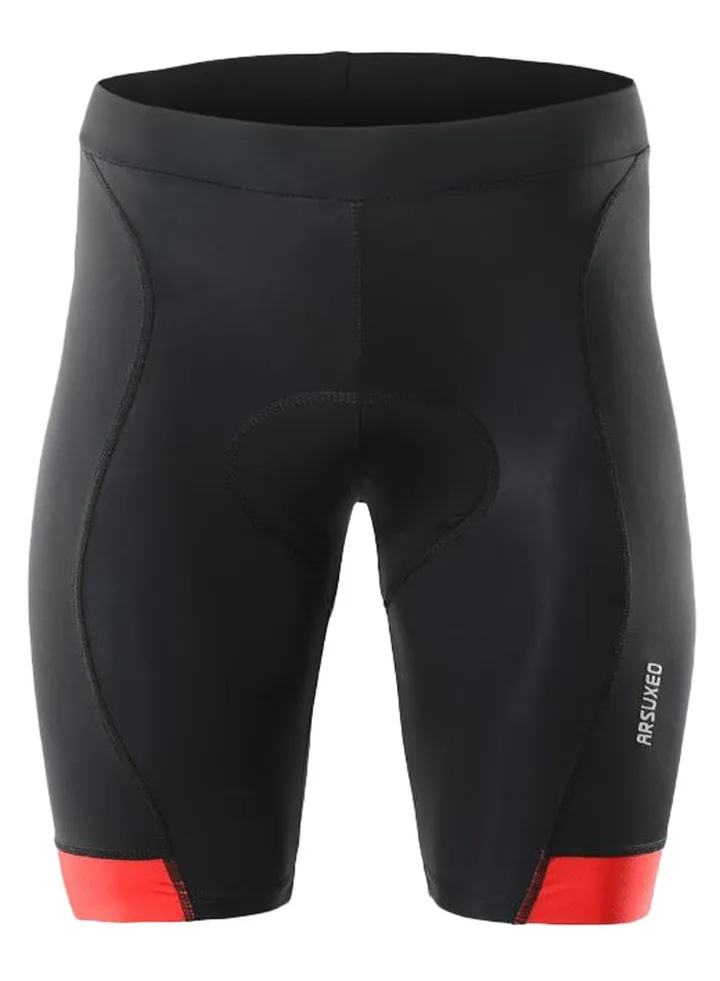 Breathable 3D Gel Padded Compression Shorts Red/Black