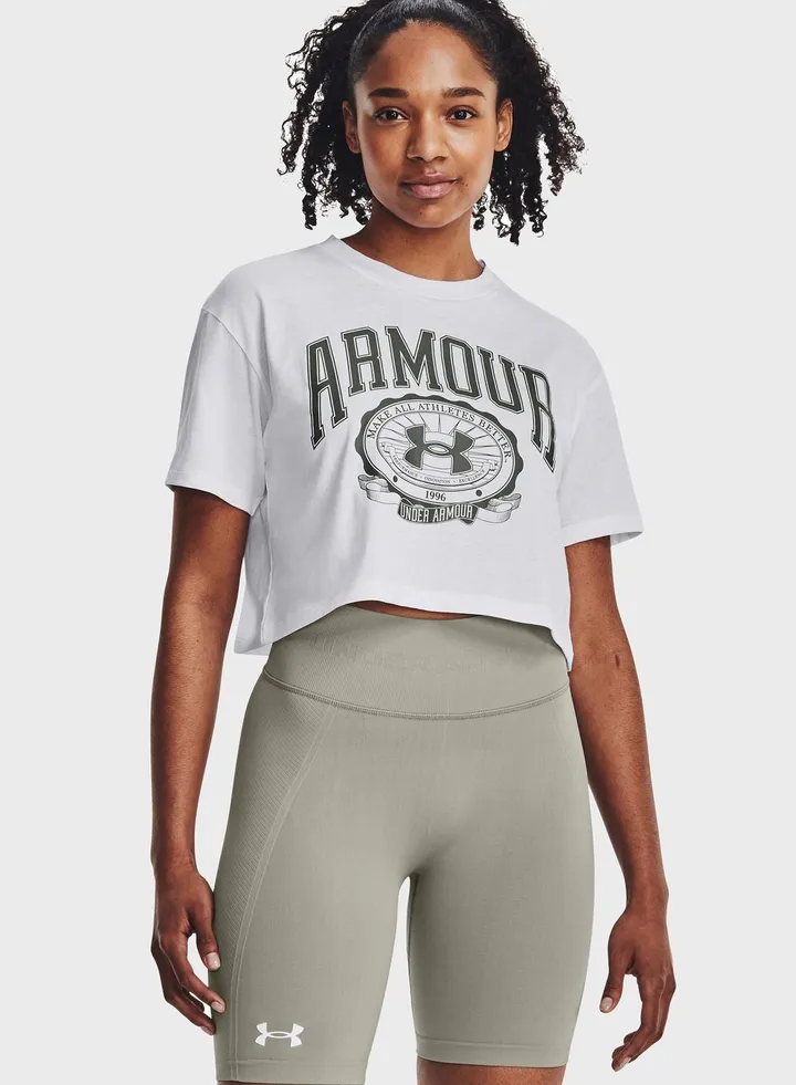 Collegiate Crest Crop T-Shirt