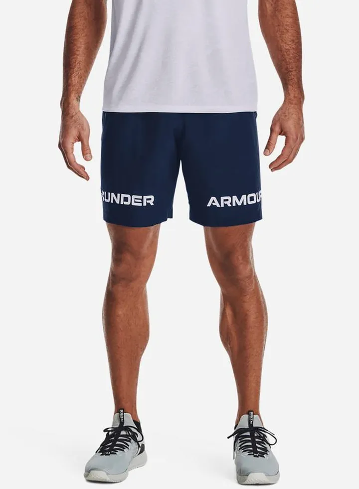 Lightweight Woven Slogan Print Shorts