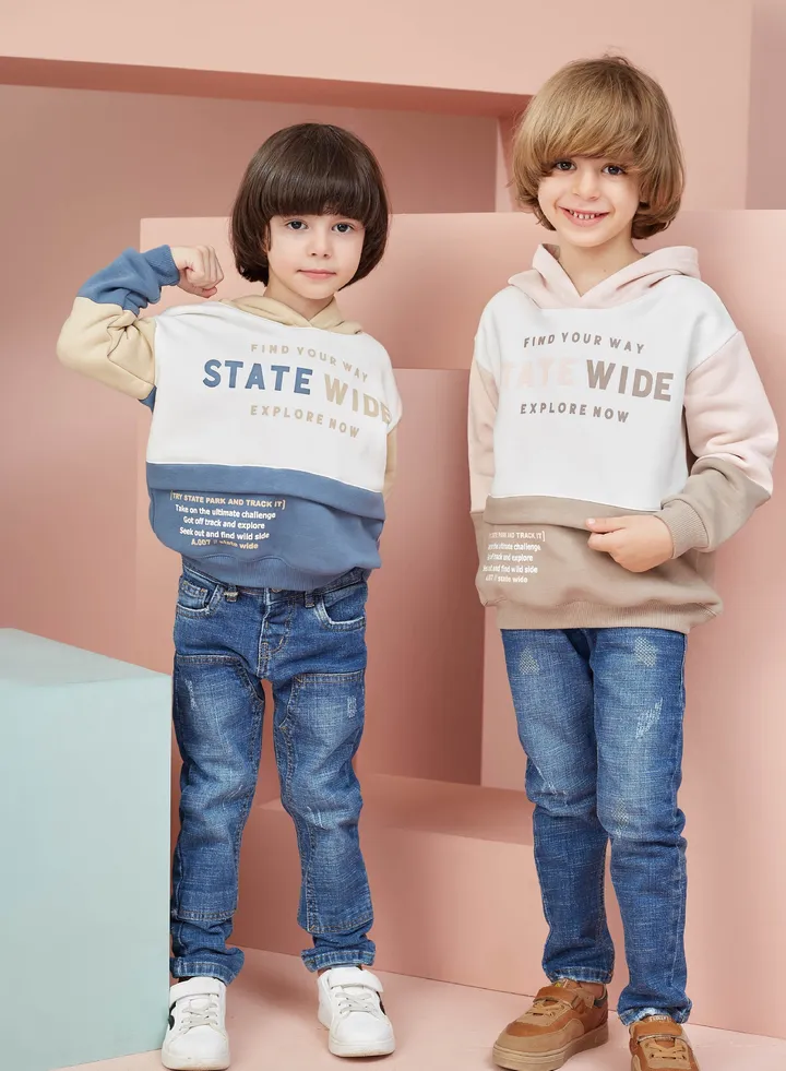 Boys Printed Cotton sweatshirt - Blue