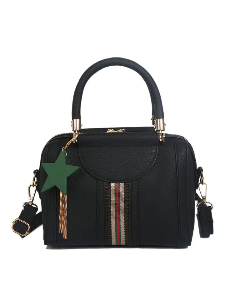 Women's Handbag Color Block Versatile All Match Top Fashion Bag Black