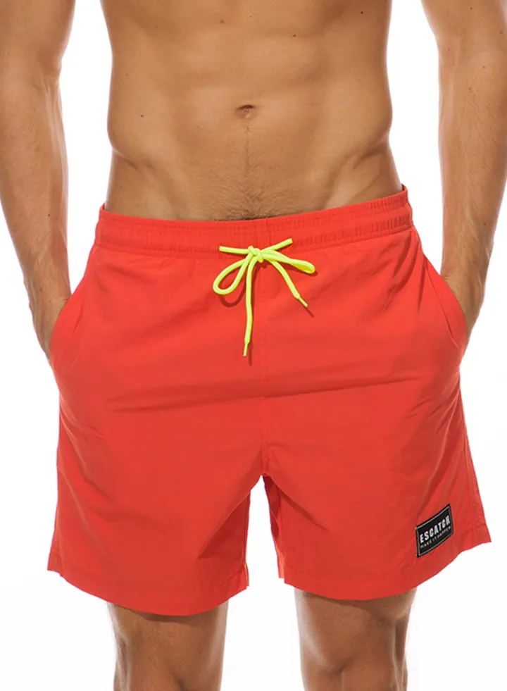 Pocket Detailed Casual Shorts Orange