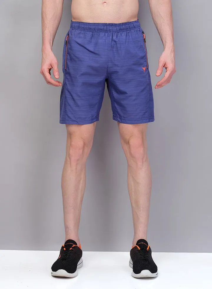Zip Pocket Woven Melange Shorts