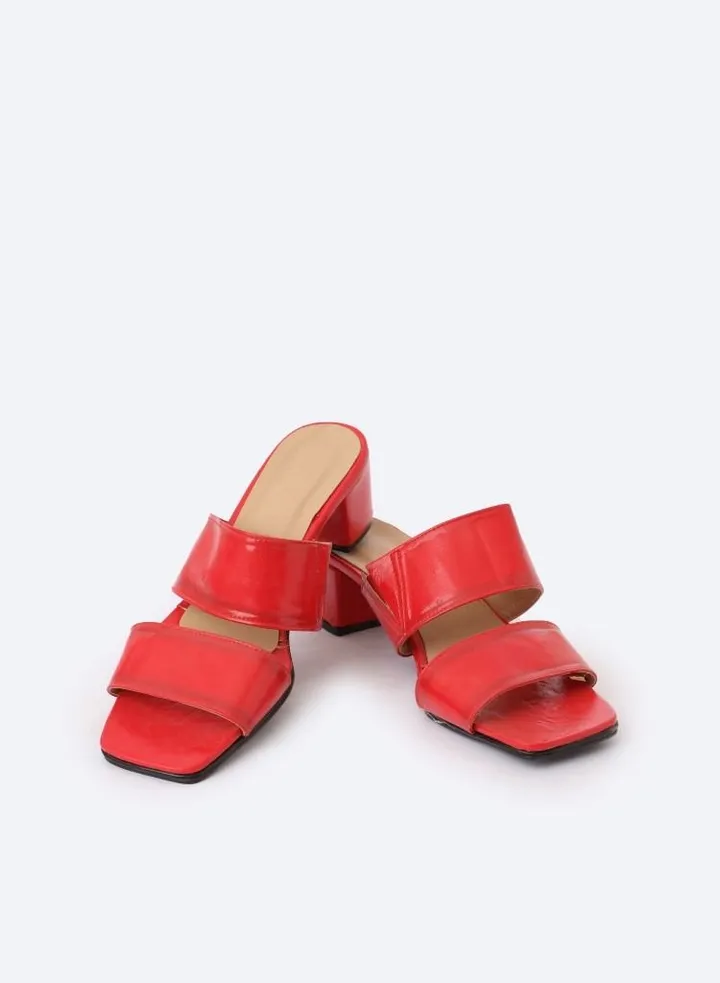 Slipper Middle Heels Verne Square Shape