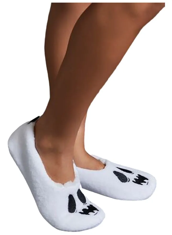 Plush Ghost House Slippers