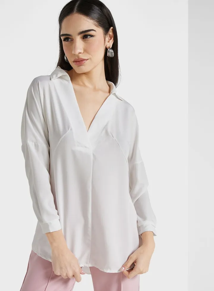 Lace Back Shirt
