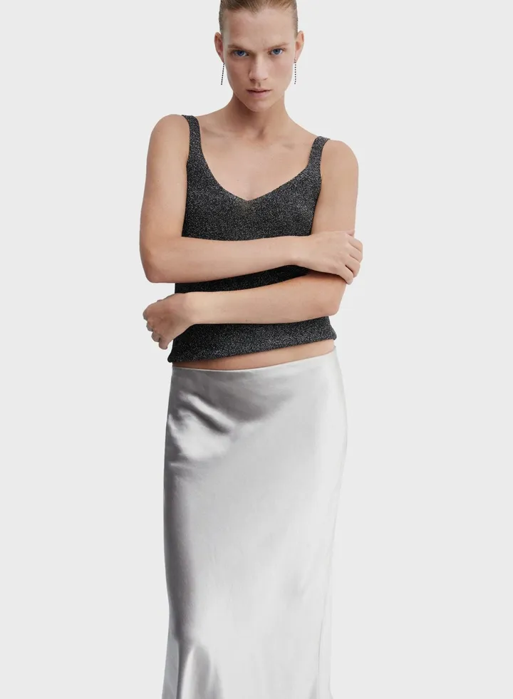 Strappy Knitted Crop Top