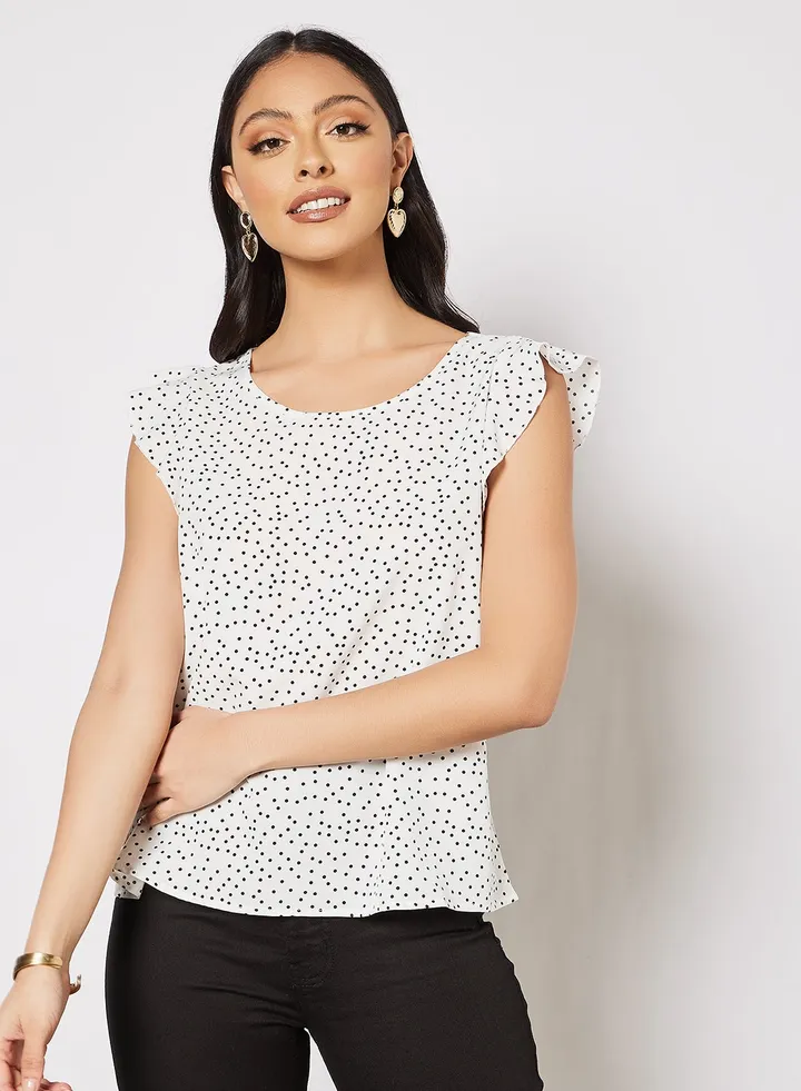 Dotted Top White