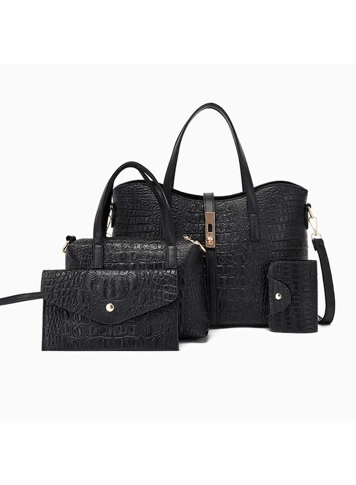 Korean style ladies crossbody shoulder bag four piece set
