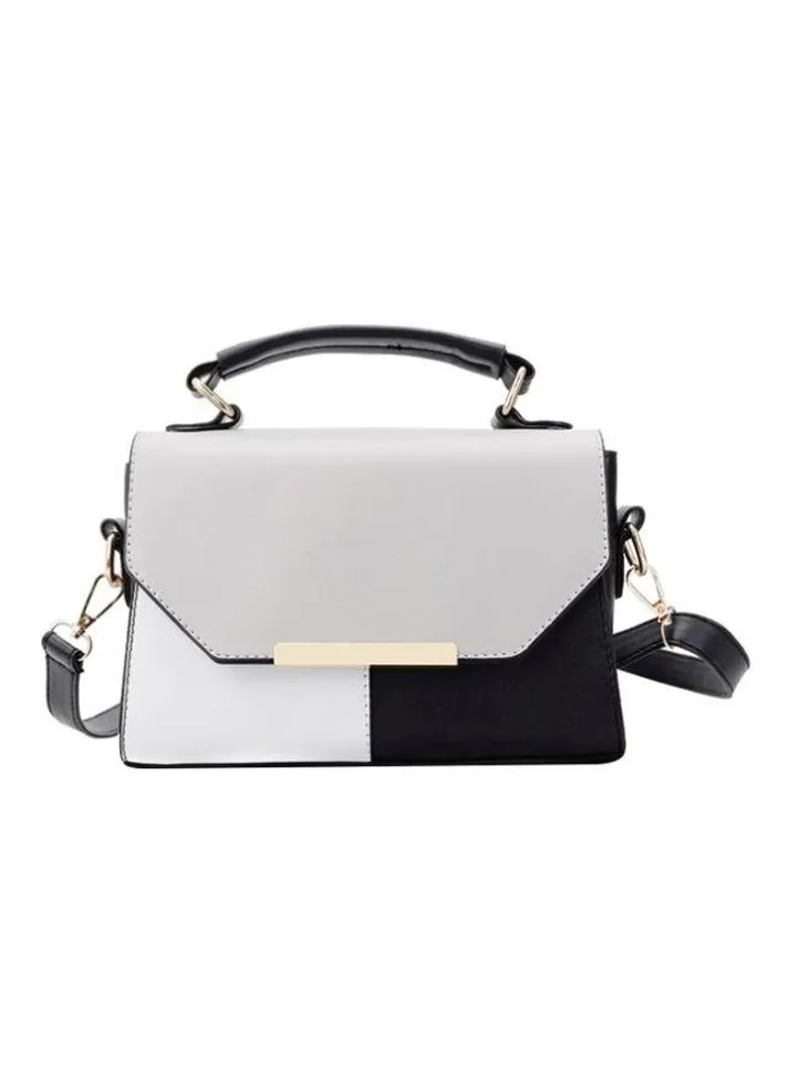 Elegant Satchel Bag Grey/Black