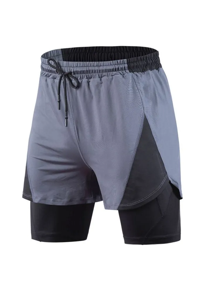 Pocket Detailed Running Shorts Grey/Black