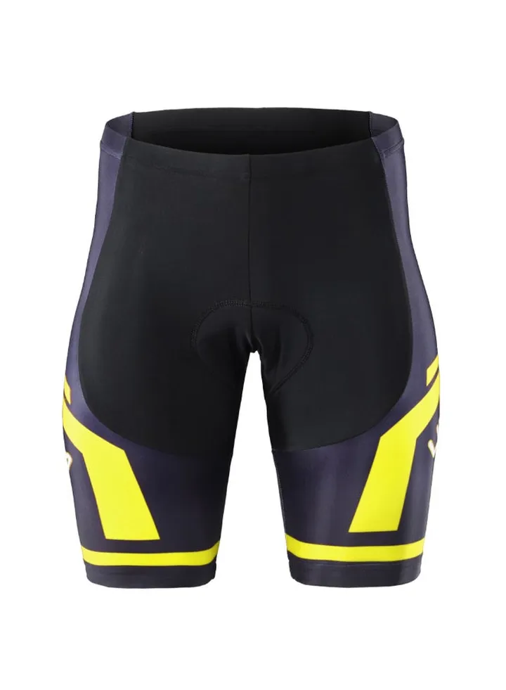 Cushion Pad Bicycle Tight Shorts Yellow/Black