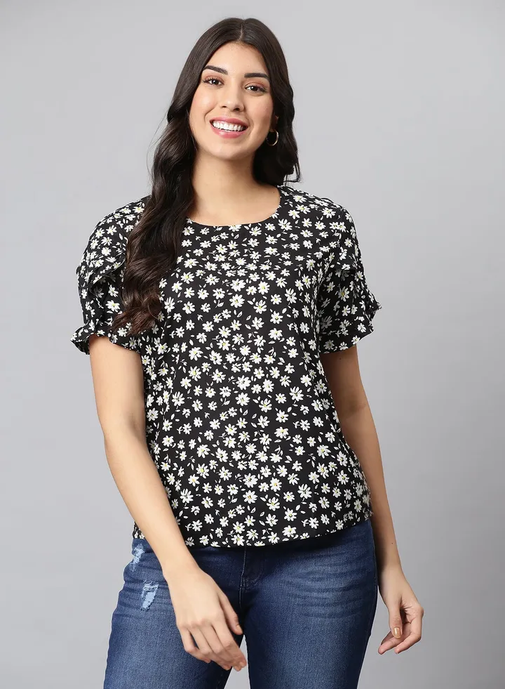 Basic Casual Top Black