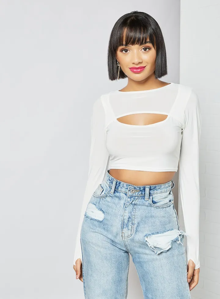 Cutaway Front Top White