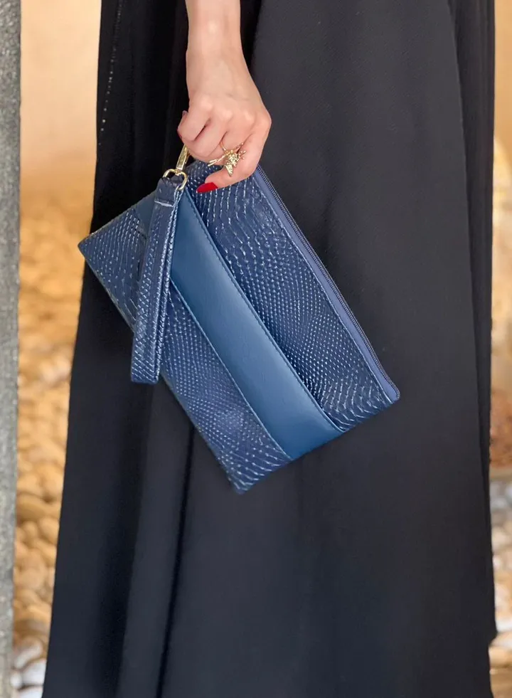 Pouch mini Snake leather
