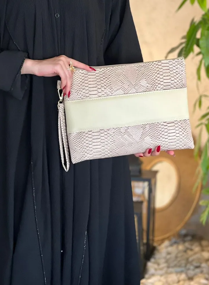 Pouch mini Snake leather