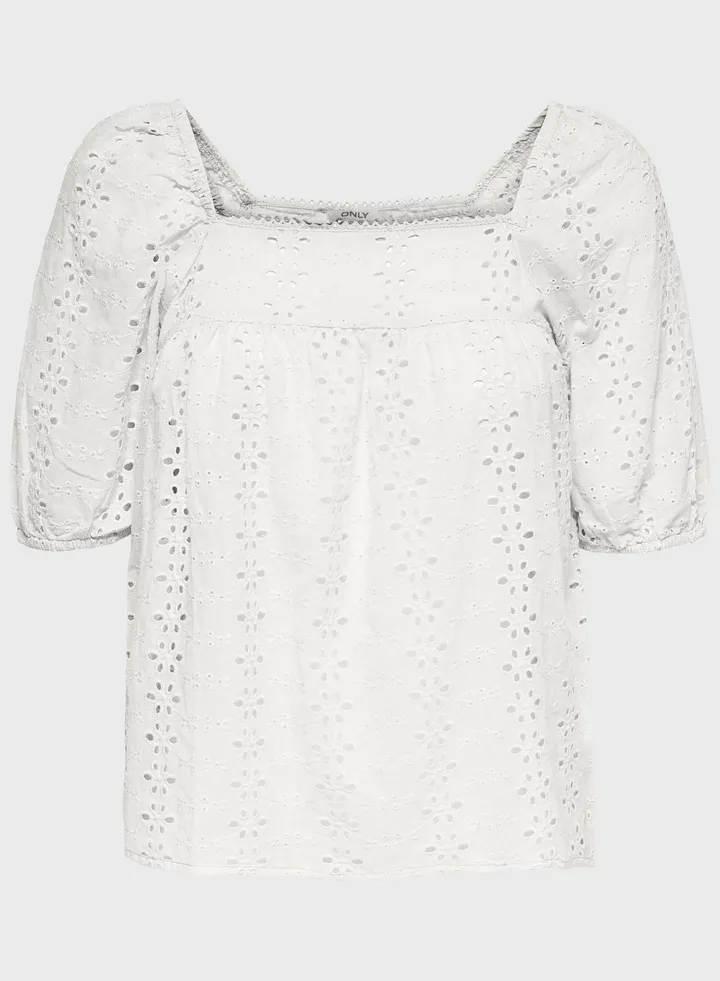 Square Neck Puff Sleeve Top