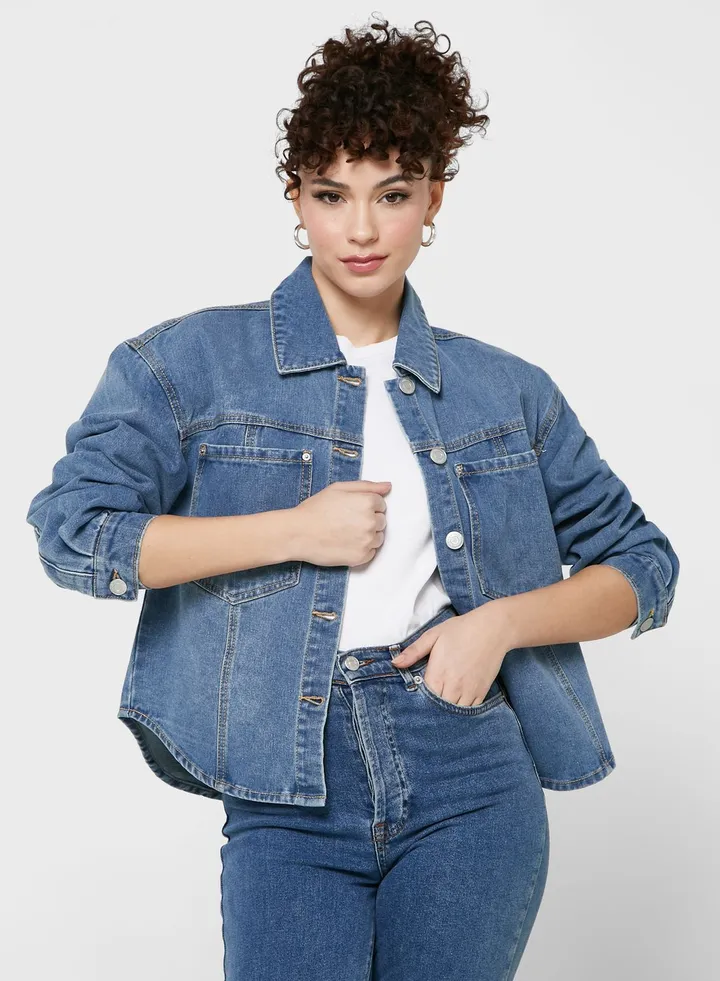 Pocket Detail Denim Shirt