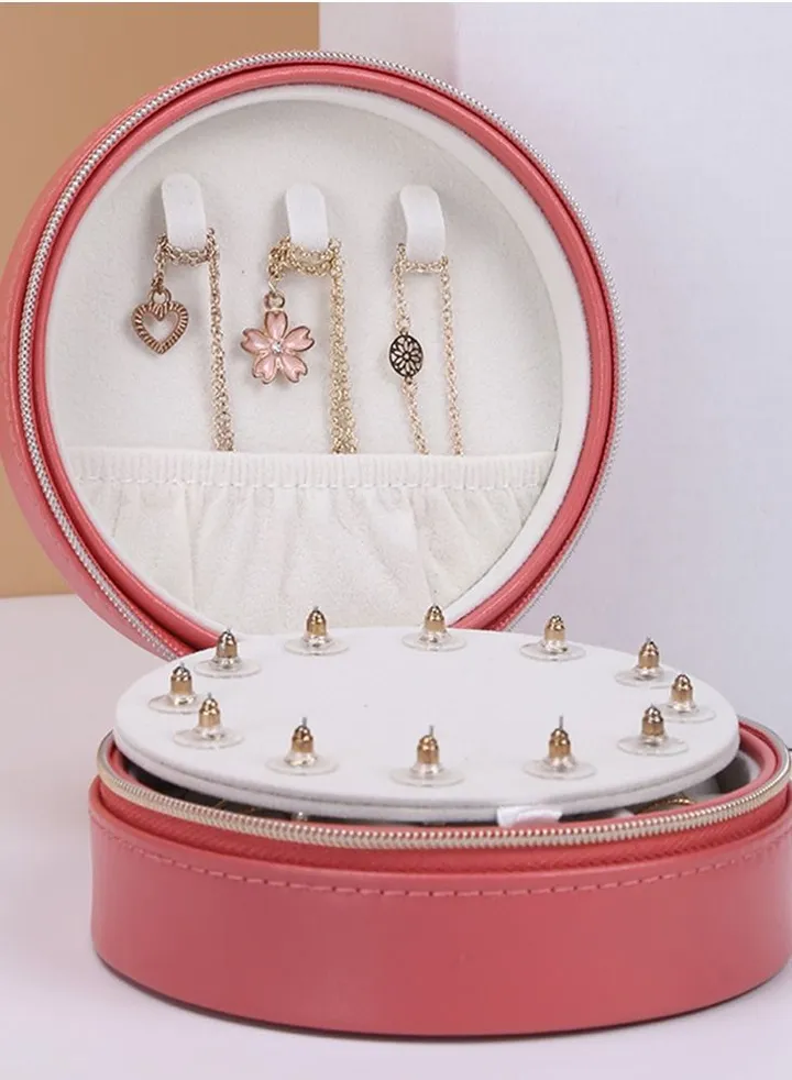Jewelry Travel Organizer Box Pink
