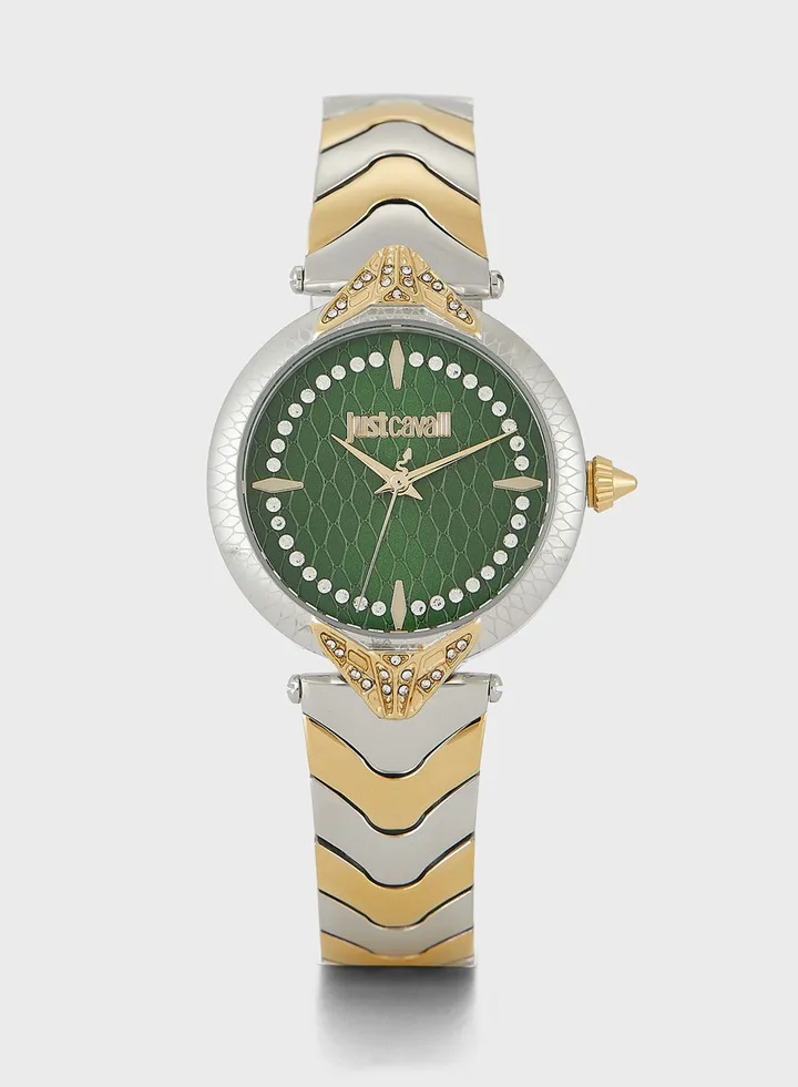 Classic Steel Strap Analog Watch