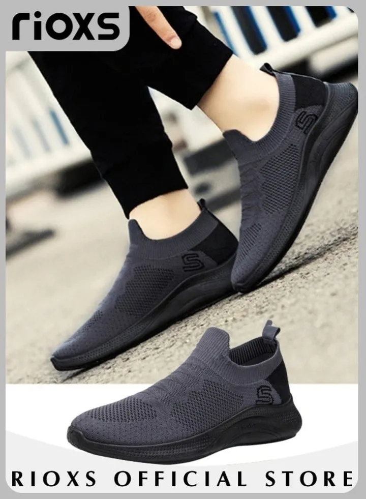 Men's Athletic Casual Hiking Shoes Lightweight Outdoor Running Shoes Mesh Breathable Fashion Sneakers