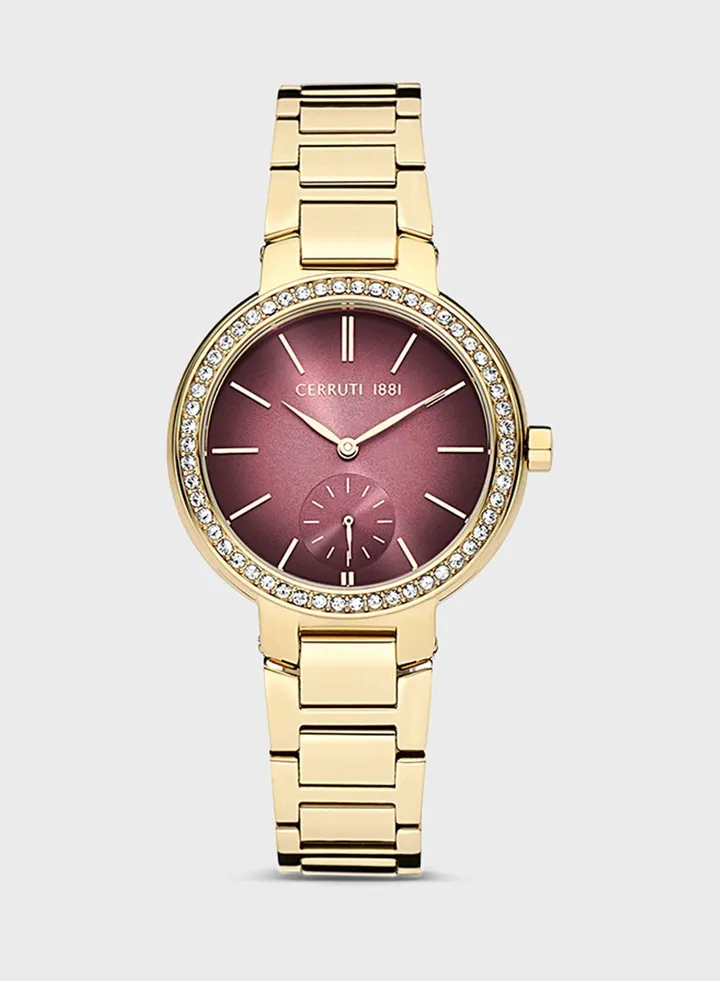 Steel Strap Analog Watch