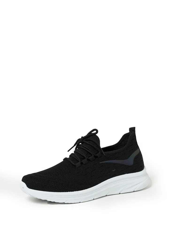 Cobblerz Men's Lace-up Low Top Sneakers BLACK