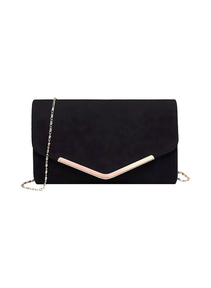 Leather Crossbody Bag Black