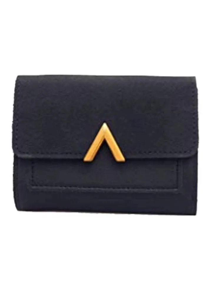 Vintage Leather Clutch Black/Gold