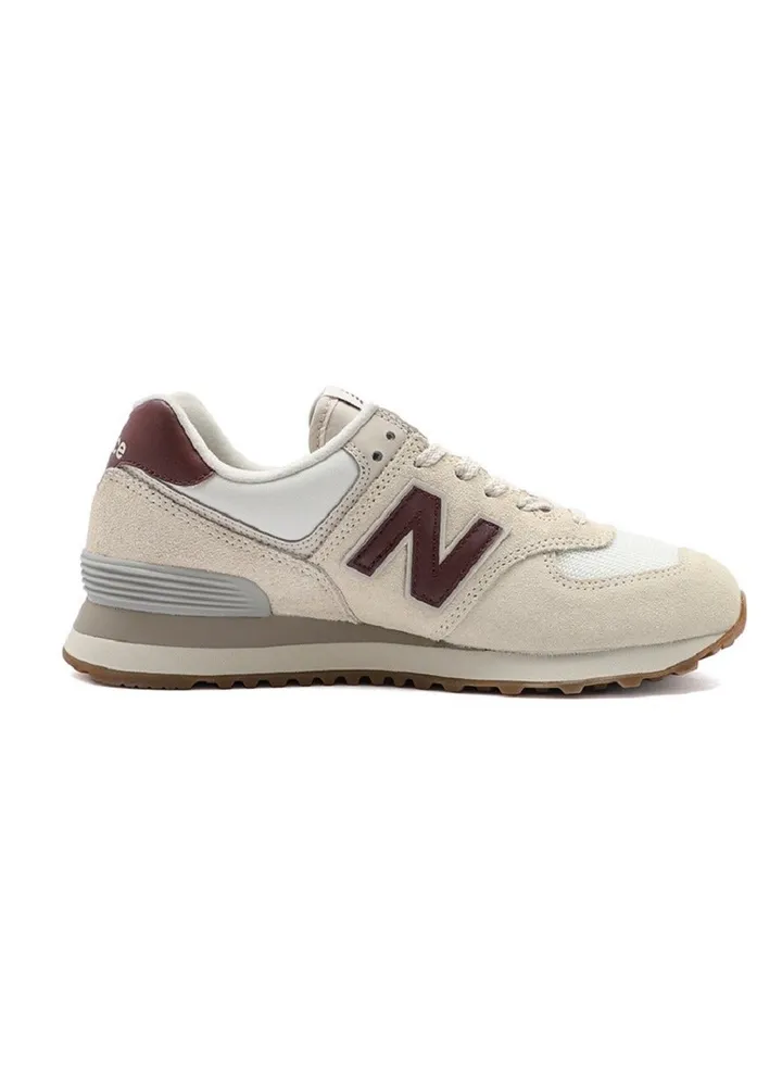574 Low Top Sneakers Beige/Red brown