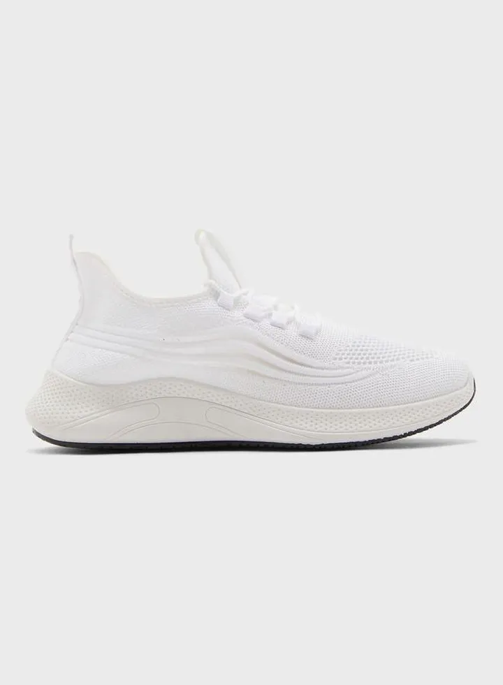 Knitted Sneakers For Men White